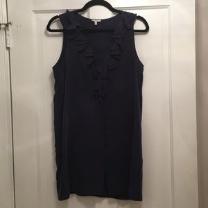 Joie Navy Blue Sill Tunic